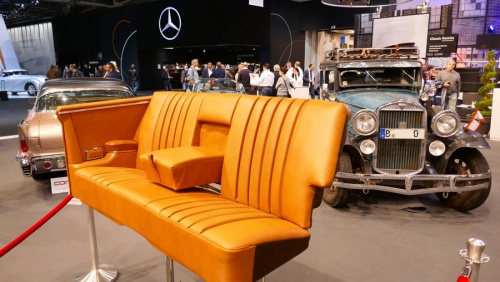 Original Oldtimer Autoleder für Mercedes Benz - Echtleder und Stoffe